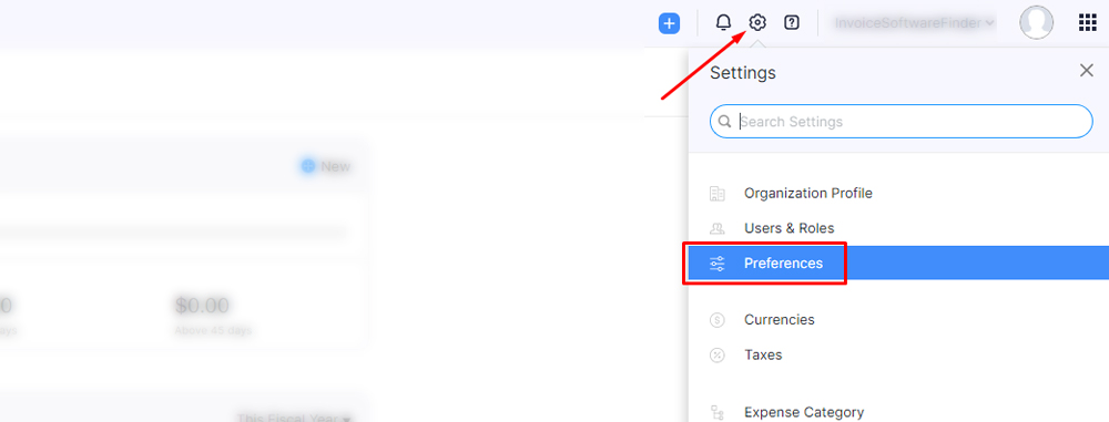 preferences settings