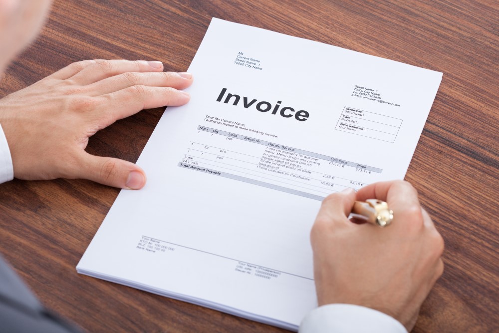invoice bank details