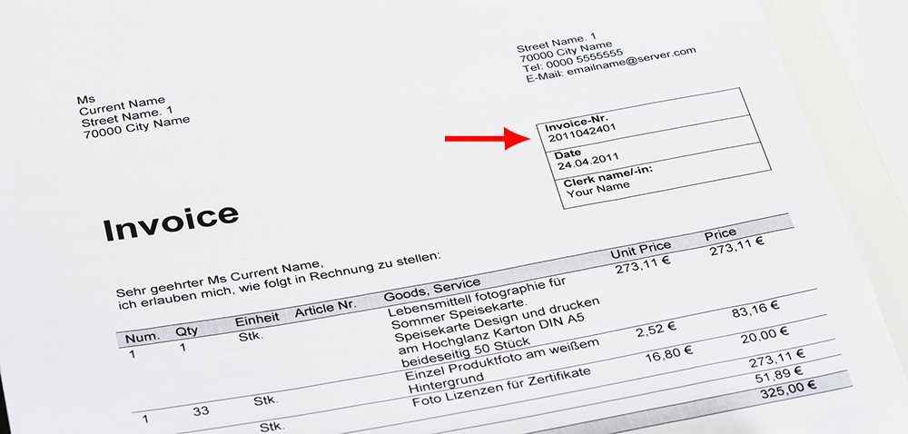 Invoice Sequence Number